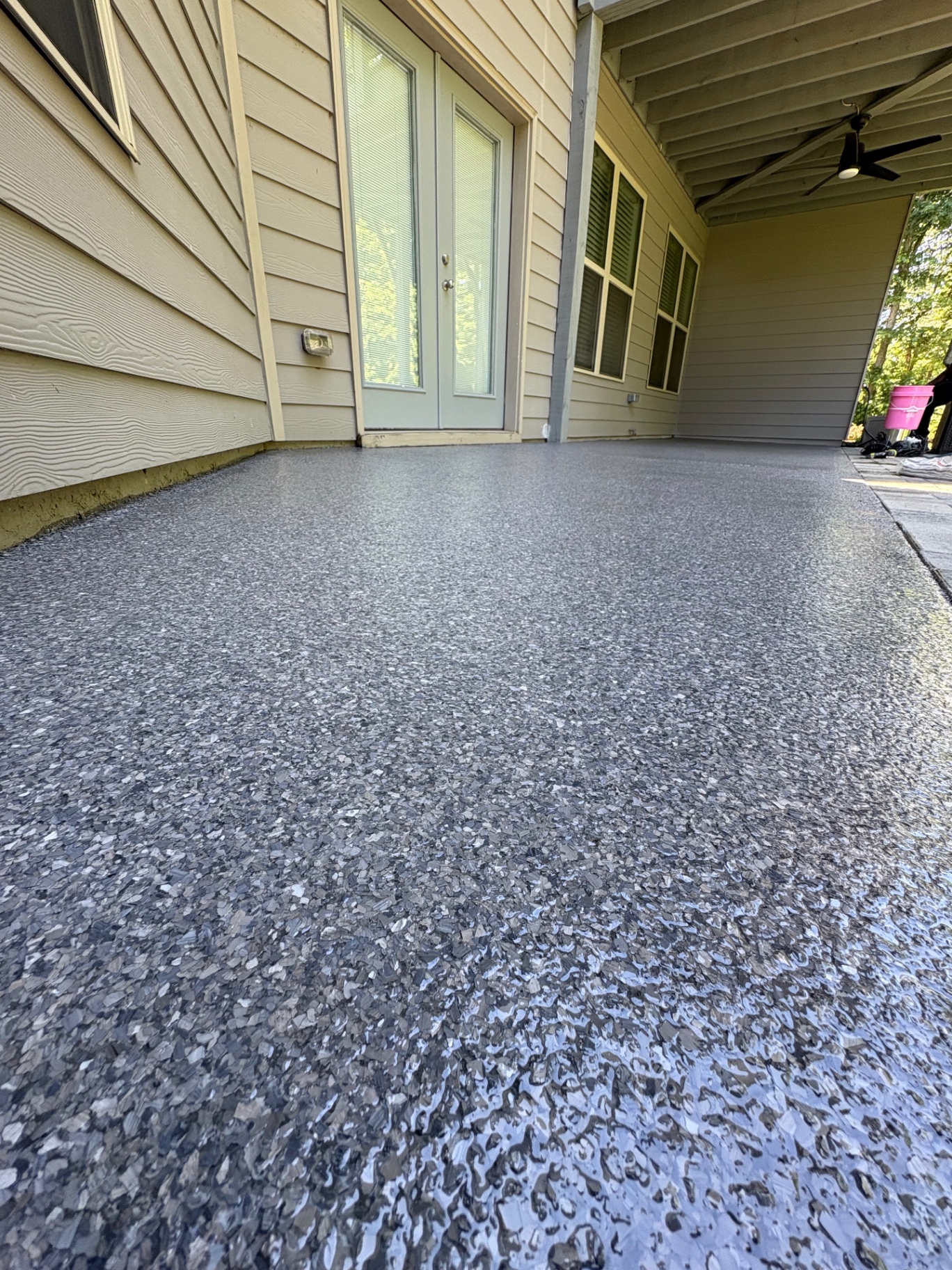 Covered Patio — Flake System after