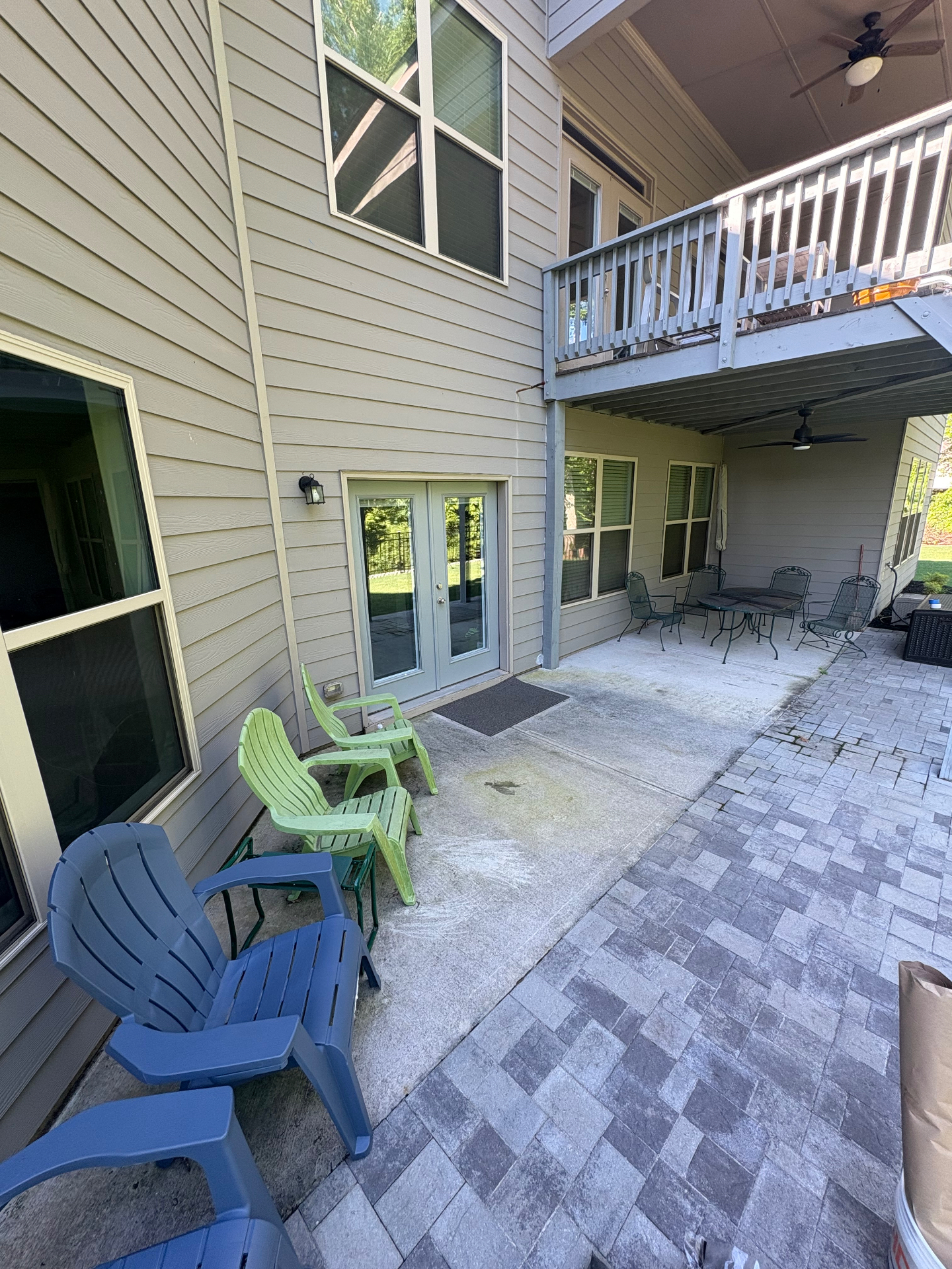 Covered Patio — Flake System before