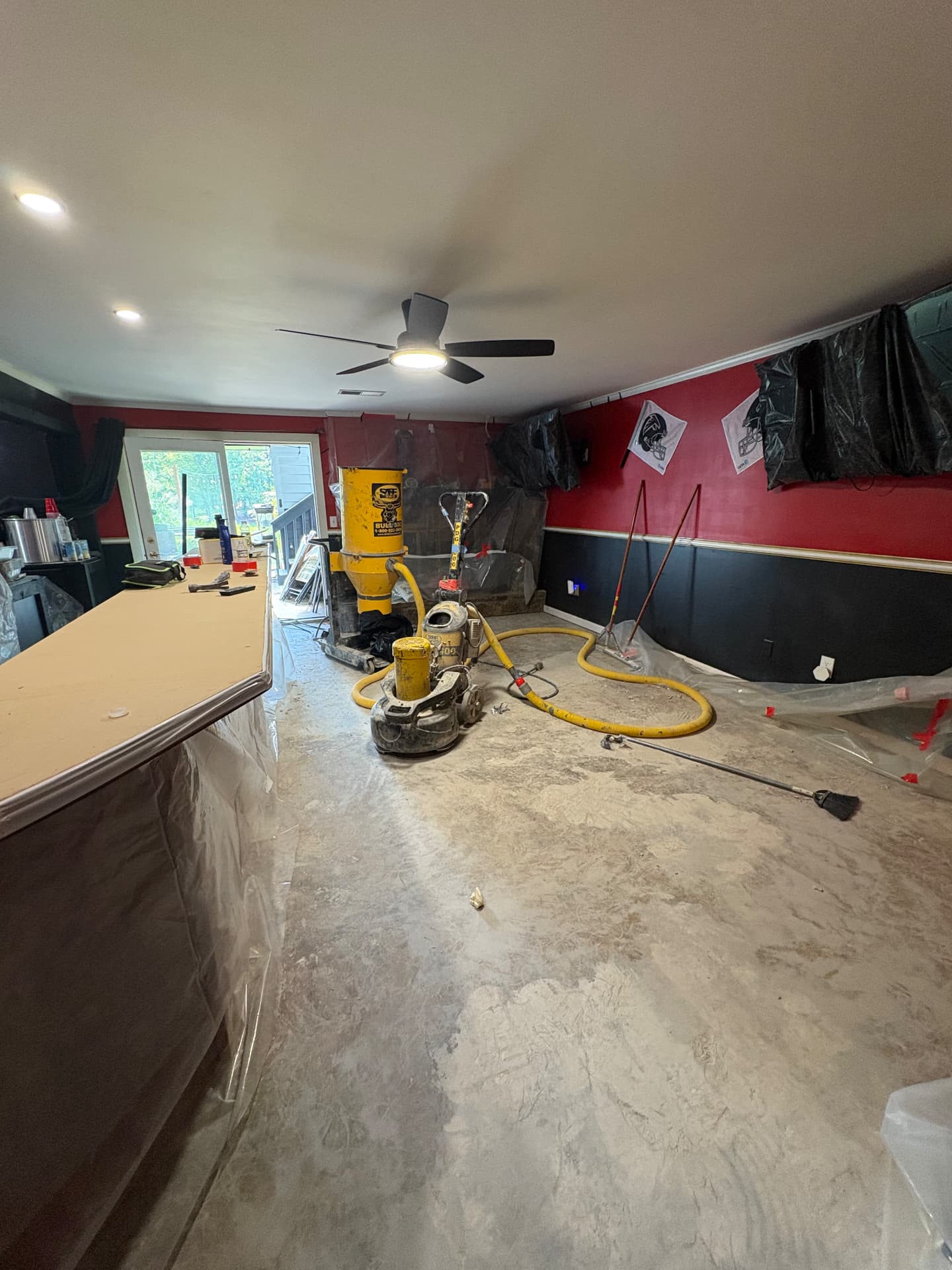 Metallic Game Room — before coating