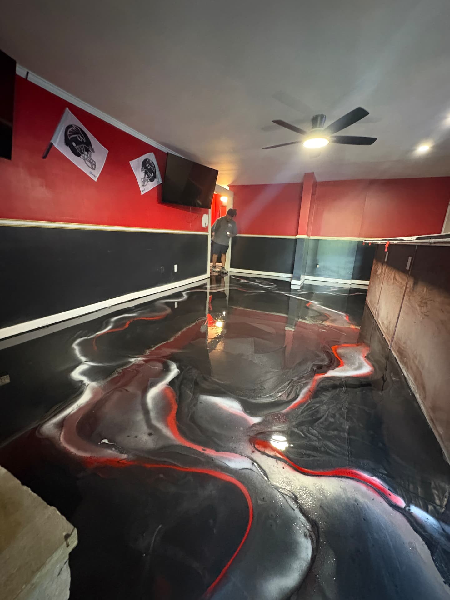 Metallic Game Room — after coating